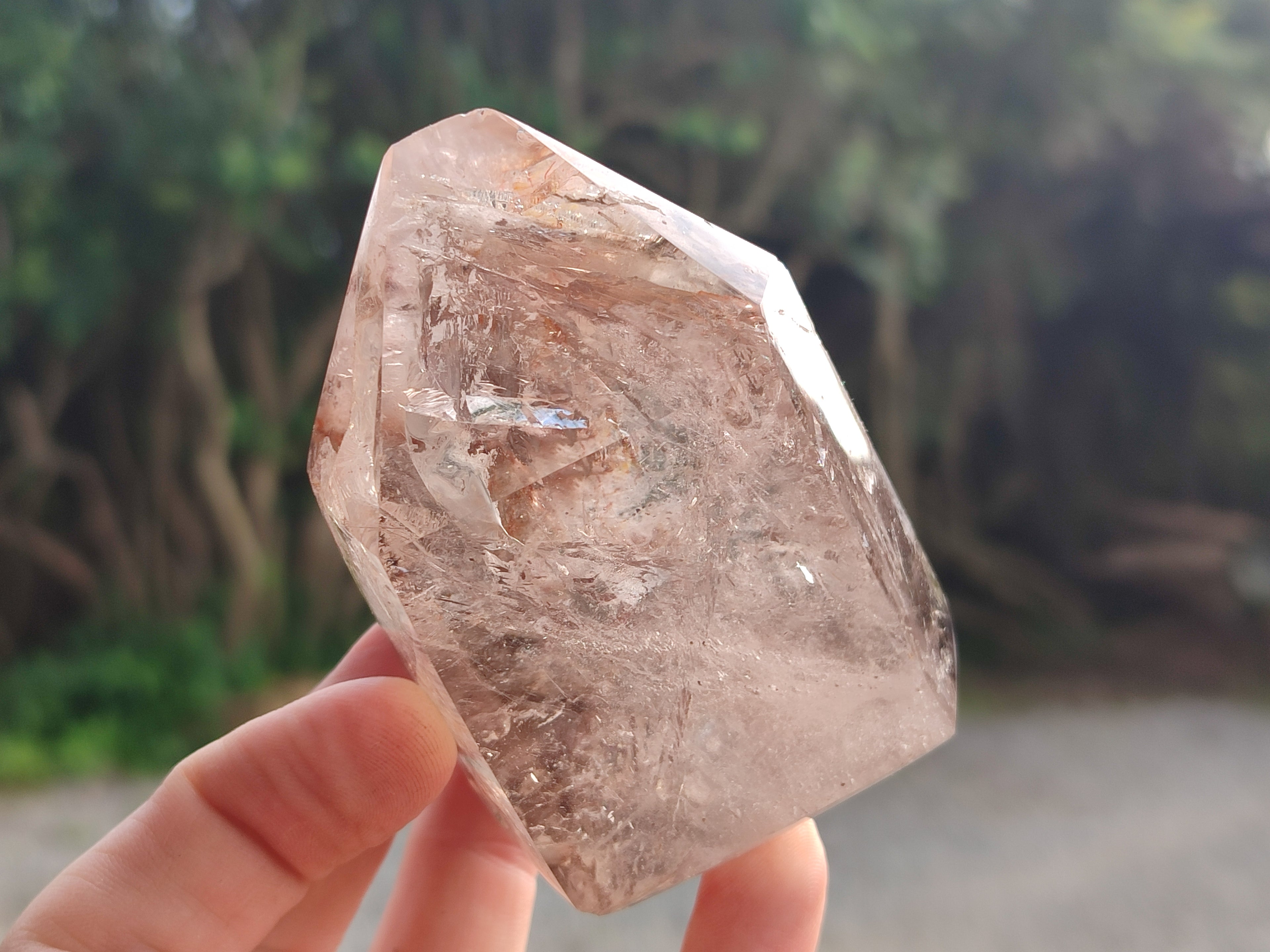 Polished Clear Window and Double Terminated Quartz Crystals x 4 From Madagascar - Toprock Gemstones and Minerals 