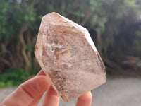Polished Clear Window and Double Terminated Quartz Crystals x 4 From Madagascar