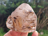 Polished Clear Window and Double Terminated Quartz Crystals x 4 From Madagascar