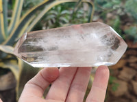 Polished Clear Window and Double Terminated Quartz Crystals x 4 From Madagascar
