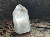 Polished Clear Window and Double Terminated Quartz Crystals x 4 From Madagascar