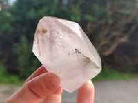 Polished Clear Window and Double Terminated Quartz Crystals x 4 From Madagascar