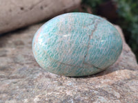 Polished Amazonite Palm Stones x 12 From Zimbabwe