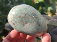 Polished Amazonite Palm Stones x 12 From Zimbabwe