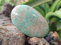 Polished Amazonite Palm Stones x 12 From Zimbabwe