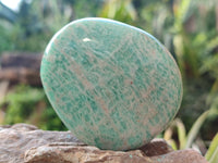 Polished Amazonite Palm Stones x 12 From Zimbabwe