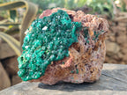 Natural Rare Dioptase and Malachite Specimen x 1 From Likasi, Congo - Toprock Gemstones and Minerals 
