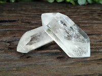 Polished Double Terminated Quartz Crystals x 6 From Madagascar