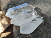 Polished Double Terminated Quartz Crystals x 6 From Madagascar