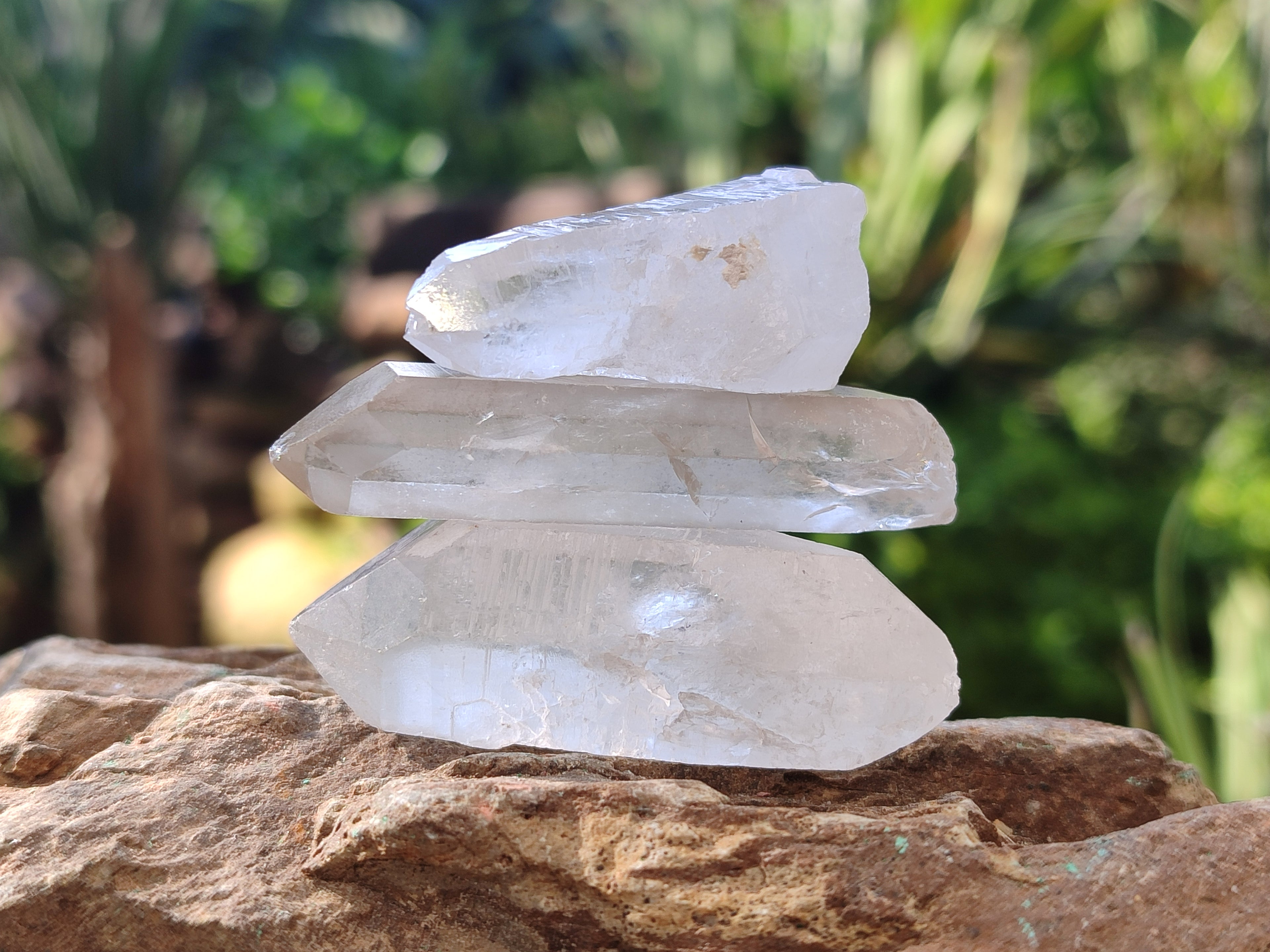 Natural Single Clear Quartz Crystals x 70 From Madagascar - Toprock Gemstones and Minerals 