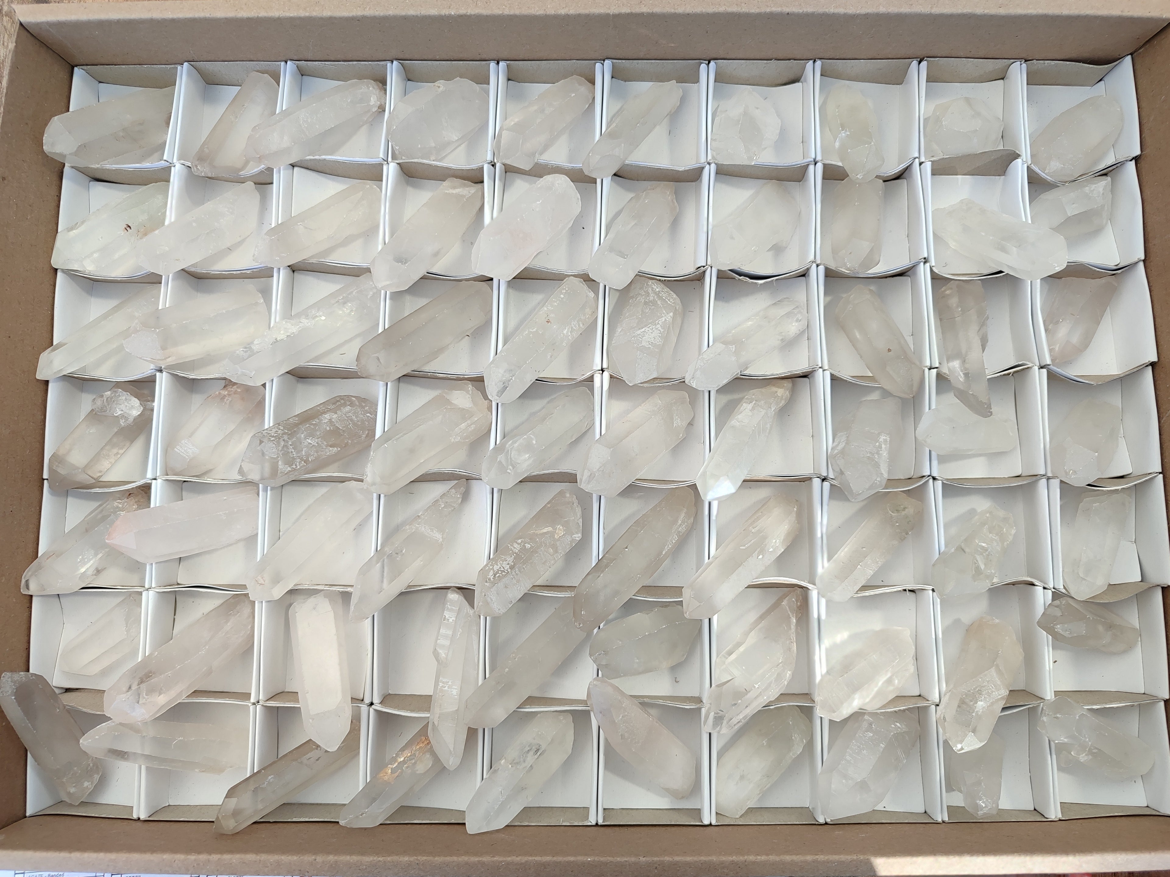 Natural Single Clear Quartz Crystals x 70 From Madagascar - Toprock Gemstones and Minerals 