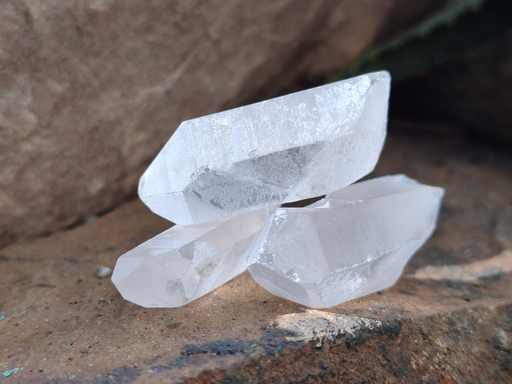 Natural Single Clear Quartz Crystals x 70 From Madagascar - Toprock Gemstones and Minerals 