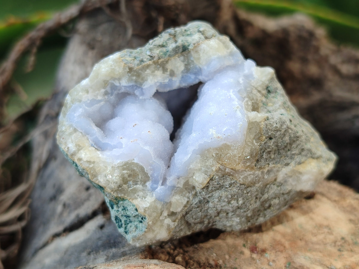 Natural Blue Lace Agate Geode Specimens x 24 From Nsanje, Malawi - Toprock Gemstones and Minerals 