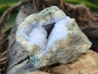 Natural Blue Lace Agate Geode Specimens x 24 From Nsanje, Malawi