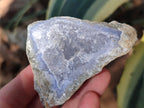 Natural Blue Lace Agate Geode Specimens x 24 From Nsanje, Malawi - Toprock Gemstones and Minerals 