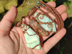 Hand Made Copper Wire Wrapped Pendants x 6 From Southern Africa - Toprock Gemstones and Minerals 