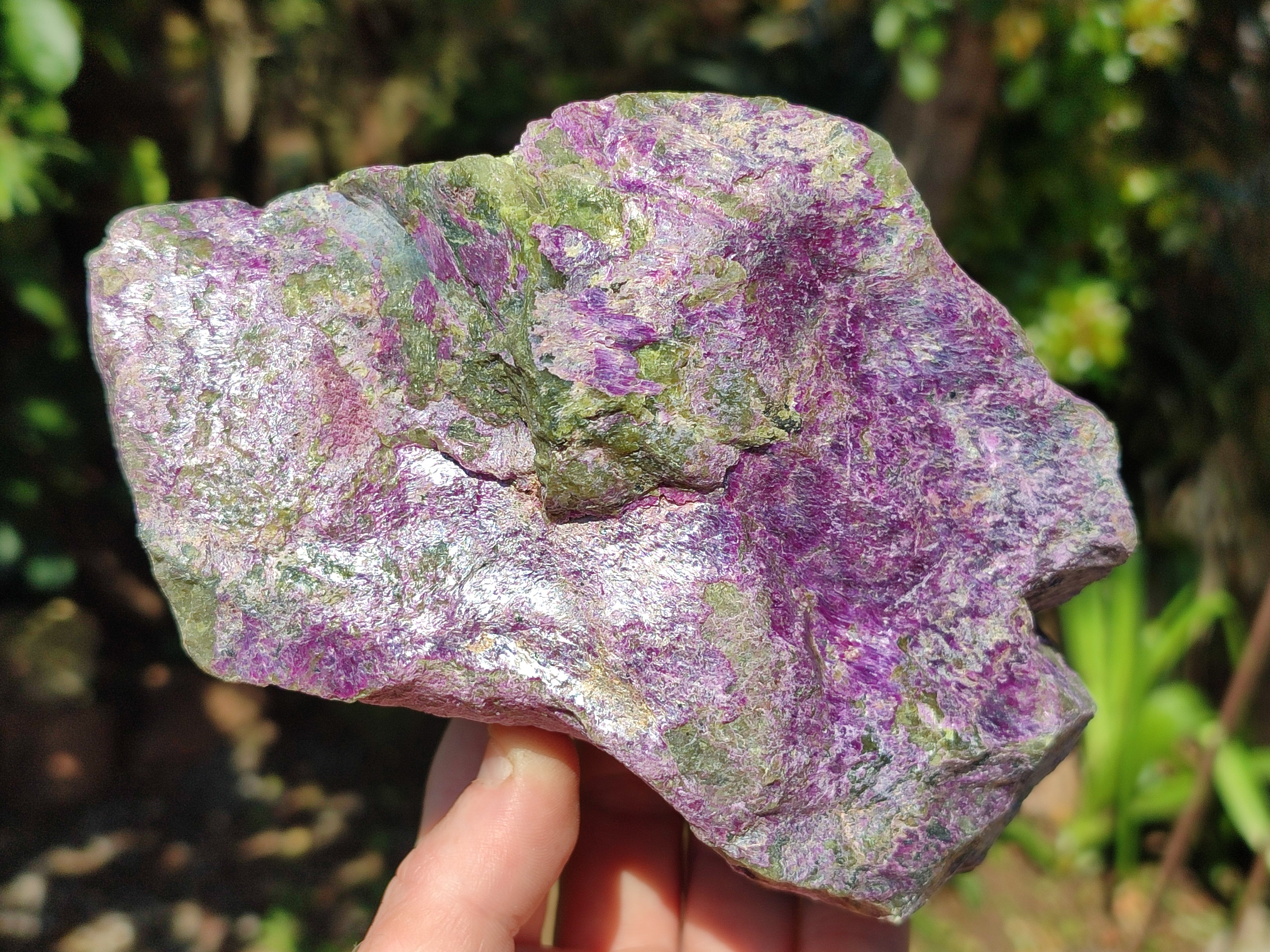 Natural Stichtite Cobbed Specimens x 2 From Barberton, South Africa - Toprock Gemstones and Minerals 