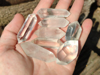Polished Double Terminated Quartz Crystals x 35 From Madagascar