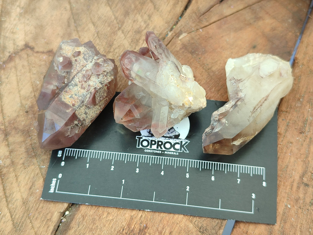 Natural Red Hematoid Quartz Crystals x 58 From Karoi, Zimbabwe - Toprock Gemstones and Minerals 