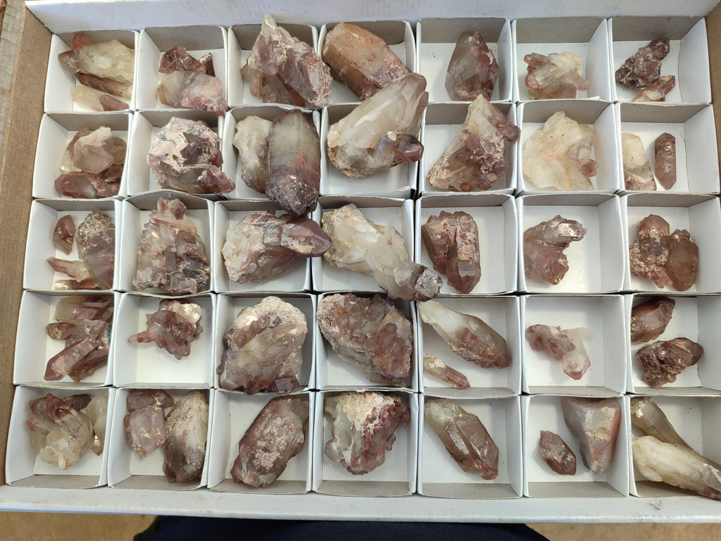 Natural Red Hematoid Quartz Crystals x 58 From Karoi, Zimbabwe - Toprock Gemstones and Minerals 