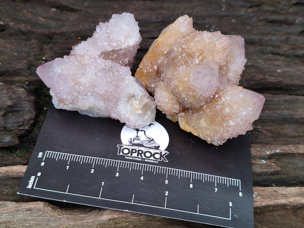 Natural Lilac Fairy Spirit Quartz Clusters x 12 From Boekenhouthoek, South Africa - Toprock Gemstones and Minerals 