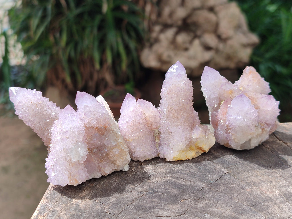 Natural Lilac Fairy Spirit Quartz Clusters x 12 From Boekenhouthoek, South Africa - Toprock Gemstones and Minerals 