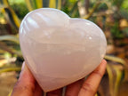 Polished Pink Pearl Girasol Quartz Hearts x 3 From Ambatondrazaka, Madagascar - Toprock Gemstones and Minerals 