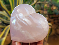 Polished Pink Pearl Girasol Quartz Hearts x 3 From Ambatondrazaka, Madagascar