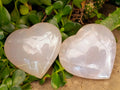 Polished Pink Pearl Girasol Quartz Hearts x 3 From Ambatondrazaka, Madagascar - Toprock Gemstones and Minerals 