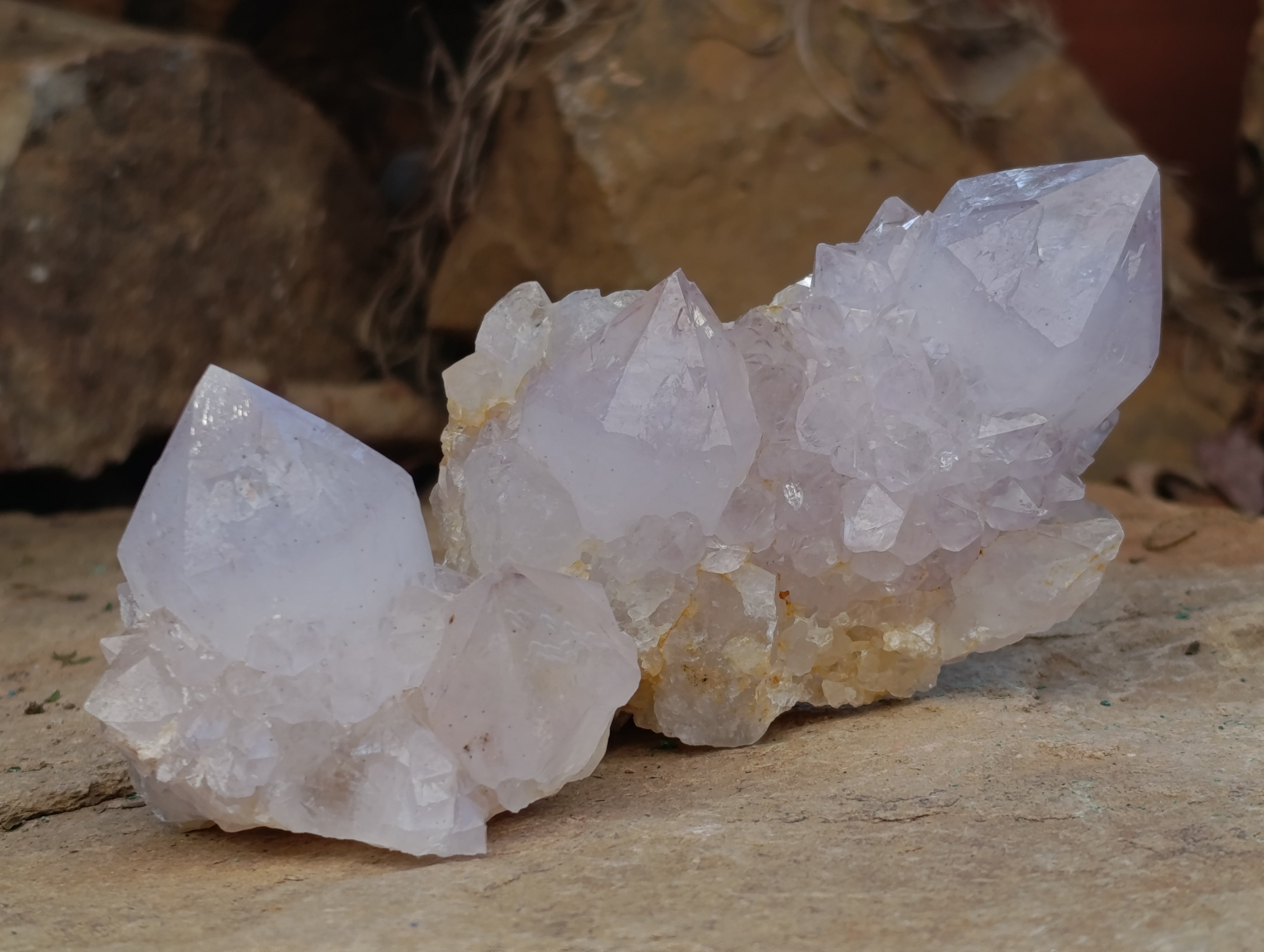 Natural Spirit Quartz Clusters x 12 From Boekenhouthoek, South Africa - Toprock Gemstones and Minerals 
