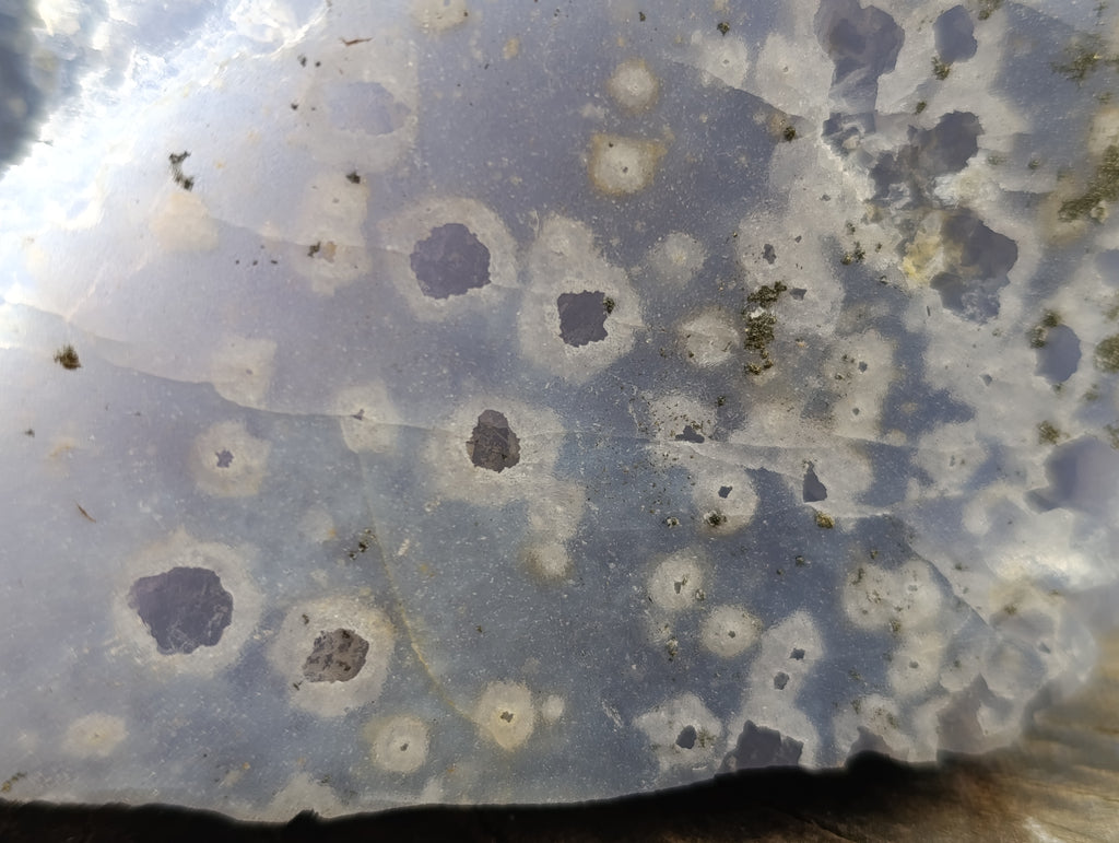 Natural Etched Blue Chalcedony Display Specimen x 1 From Nsanje, Malawi - Toprock Gemstones and Minerals 