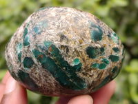 Polished Emerald Mica In Matrix Standing Free Forms x 4 From Mutoko, Zimbabwe