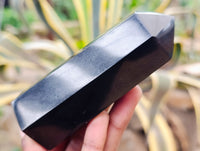 Polished Black Basalt Points x 6 From Antsirabe, Madagascar