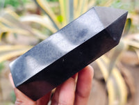 Polished Black Basalt Points x 6 From Antsirabe, Madagascar