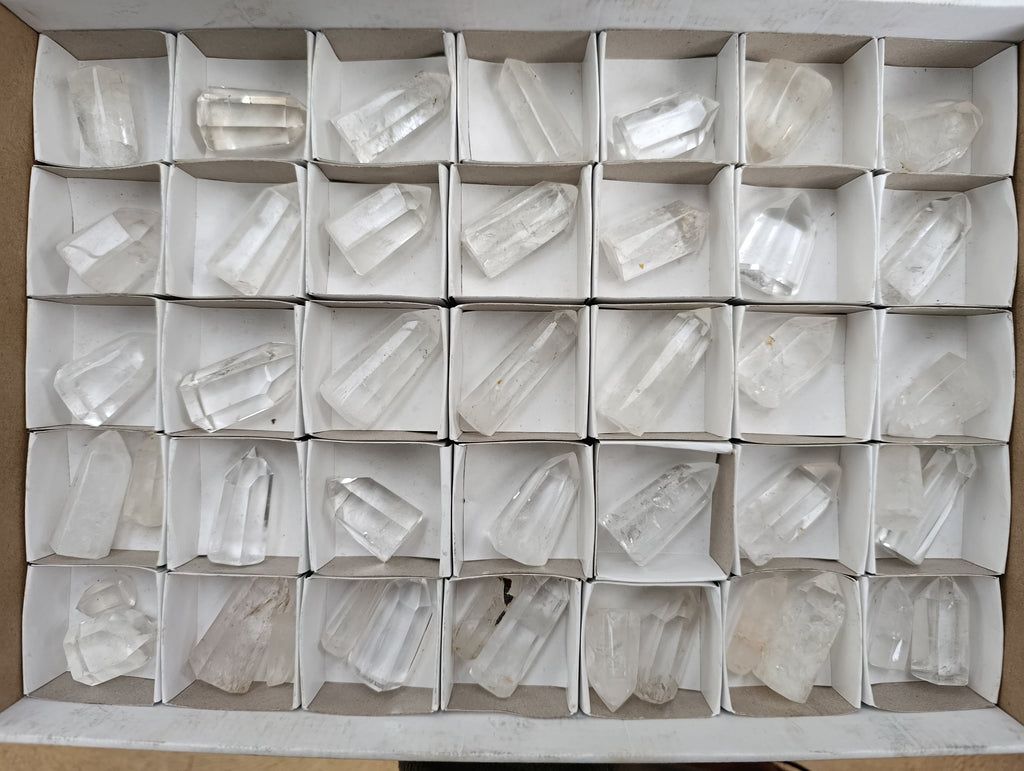 Polished Small Clear Quartz Crystals x 44 From Madagascar - Toprock Gemstones and Minerals 