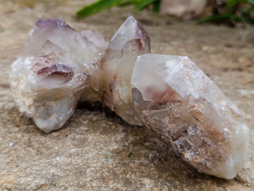 Natural Red Hematoid Quartz Clusters x 6 From Karoi, Zimbabwe - Toprock Gemstones and Minerals 
