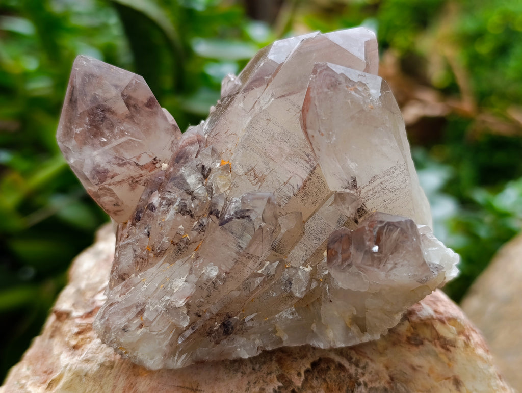 Natural Red Hematoid Quartz Clusters x 6 From Karoi, Zimbabwe - Toprock Gemstones and Minerals 