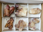 Natural Red Hematoid Quartz Clusters x 6 From Karoi, Zimbabwe - Toprock Gemstones and Minerals 