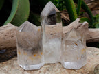 Polished Small Clear Quartz Crystals x 4 From Madagascar - Toprock Gemstones and Minerals 