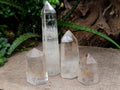 Polished Small Clear Quartz Crystals x 4 From Madagascar - Toprock Gemstones and Minerals 