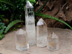 Polished Small Clear Quartz Crystals x 4 From Madagascar - Toprock Gemstones and Minerals 