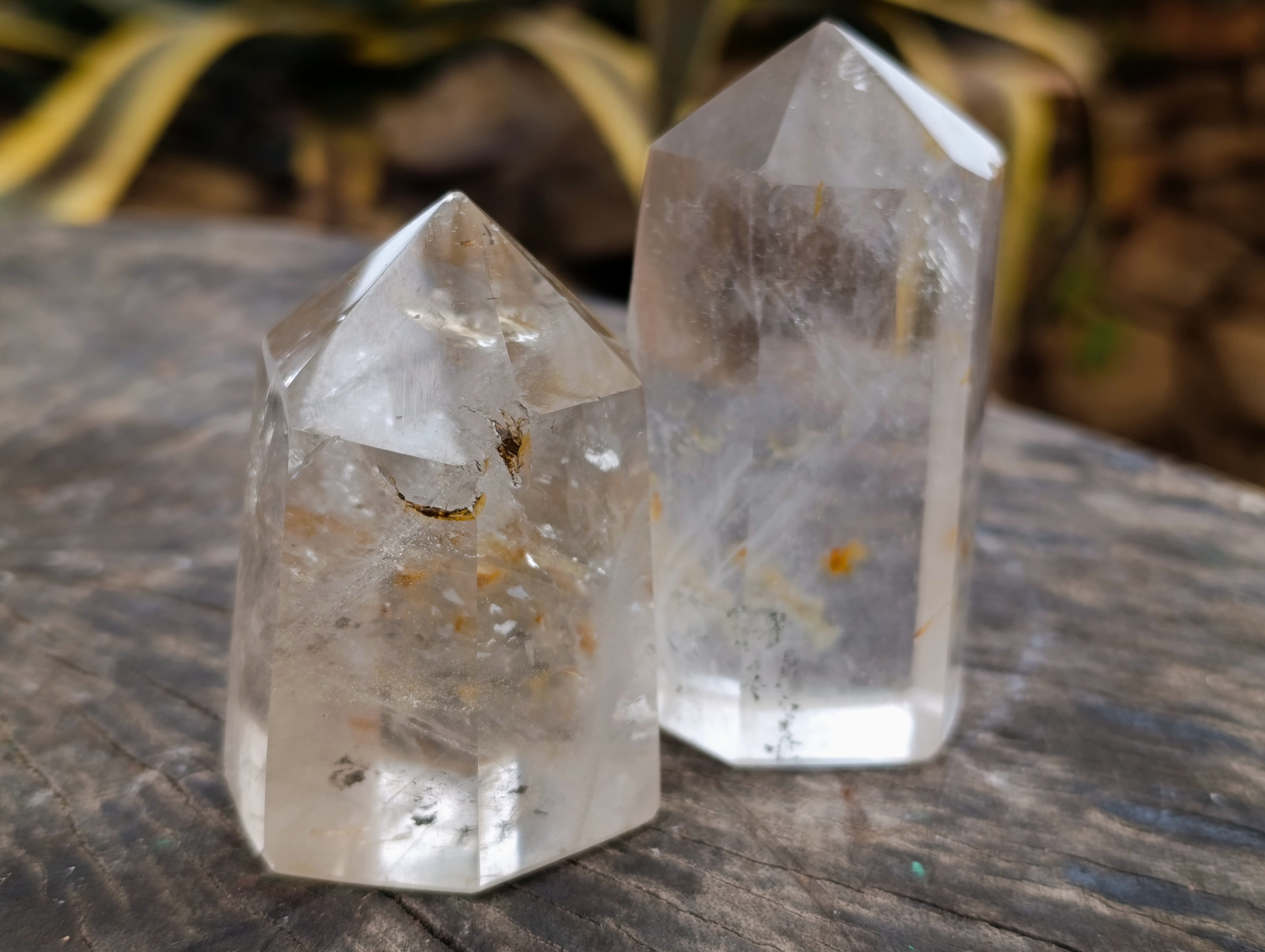 Polished Small Clear Quartz Crystals x 4 From Madagascar - Toprock Gemstones and Minerals 