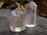 Polished Small Clear Quartz Crystals x 4 From Madagascar