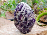 Polished Chevron Amethyst Standing Free Form x 1 From Ankazobe, Madagascar
