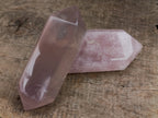 Polished Double Terminated Rose Quartz Points x 3 From Ambatondrazaka, Madagascar - Toprock Gemstones and Minerals 