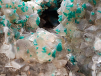 Natural Exceptional Rare Dioptase and Drusy Dolomite Museum Specimen x 1 From Manamba Mine, Congo