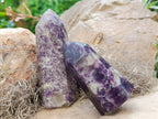 Polished Lepidolite Points x 4 From Vakinankaratra, Madagascar - Toprock Gemstones and Minerals 