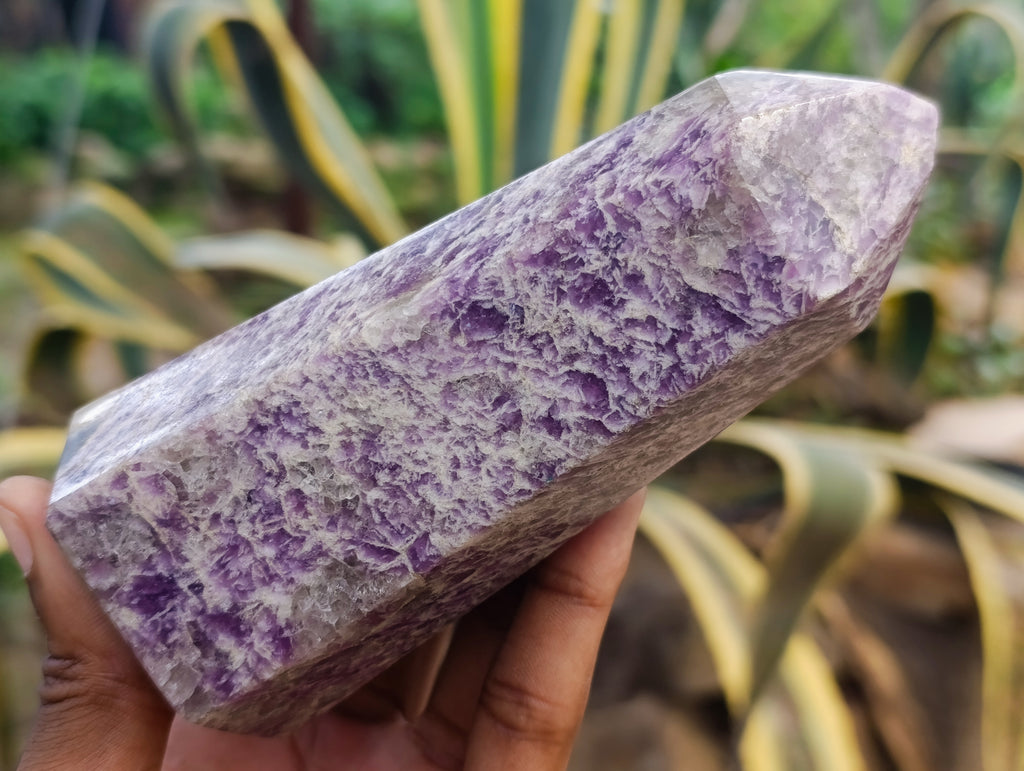 Polished Lepidolite Points x 4 From Vakinankaratra, Madagascar - Toprock Gemstones and Minerals 