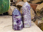 Polished Lepidolite Points x 4 From Vakinankaratra, Madagascar - Toprock Gemstones and Minerals 