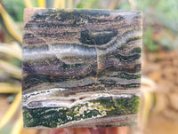 Polished Ocean Jasper Cubes x 2 From Marovato, Madagascar
